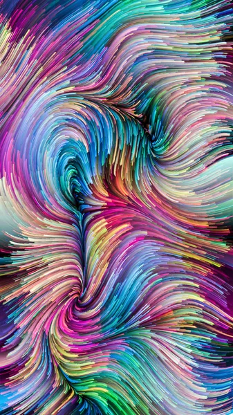 Vågor av färgglada Paint — Stockfoto