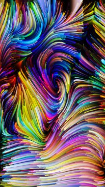 Sıvı renk üzerinde meditasyon