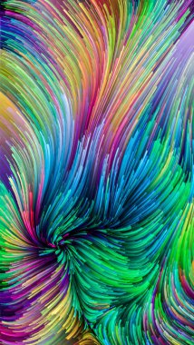 Renkli boya görselleştirme