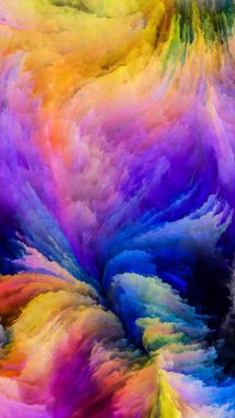 Renkli boya Unfolding