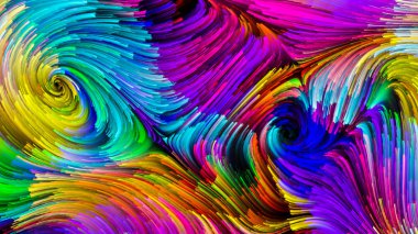 Renkli boya yanılsama