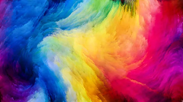 Colorful Paint Unfolding — Stock Photo, Image