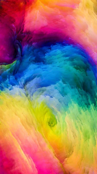 Colorful Paint Illusion — Stock Photo, Image