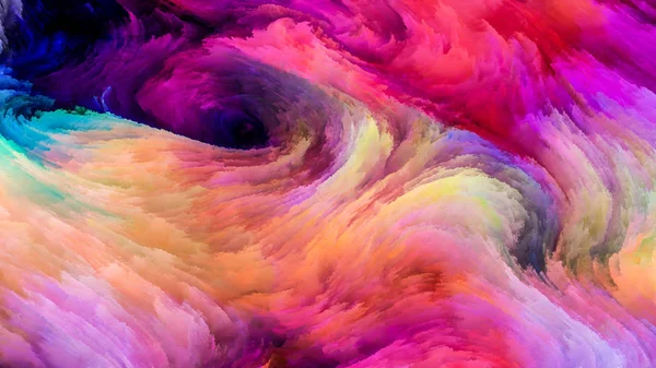 Colorful Paint Stream — Stock Photo, Image