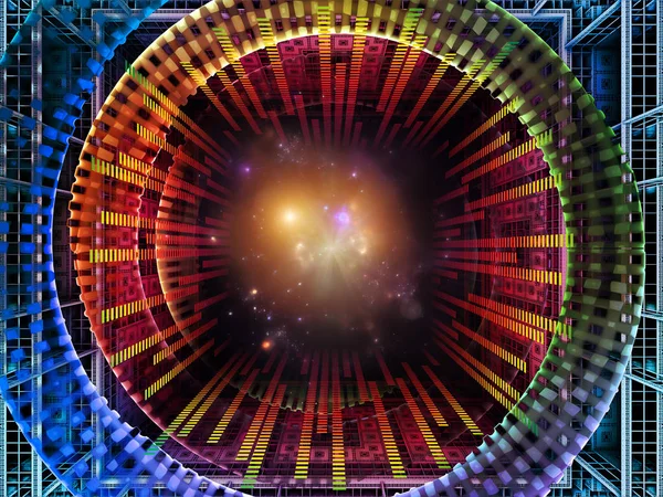 Synergieffekter av Quantum utrymme — Stockfoto