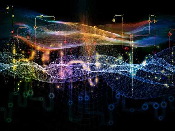 Elementos de las transferencias de datos — Foto de Stock