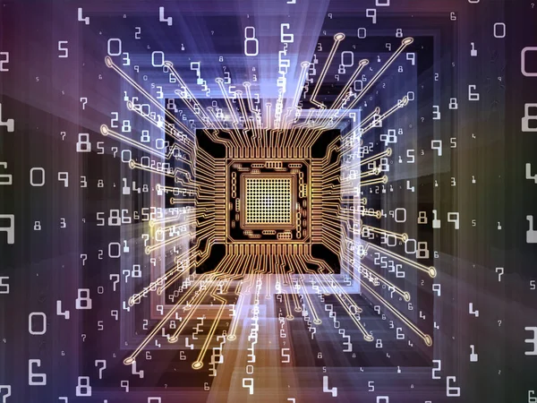 Computer Cpu-snelheid — Stockfoto