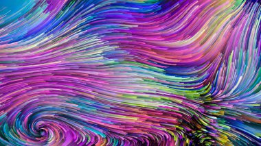 Renkli boya tasarım