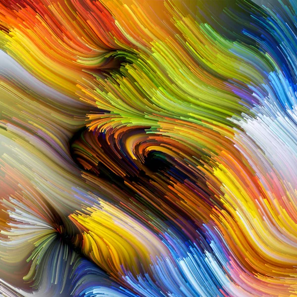 Bearbetning flytande färg — Stockfoto