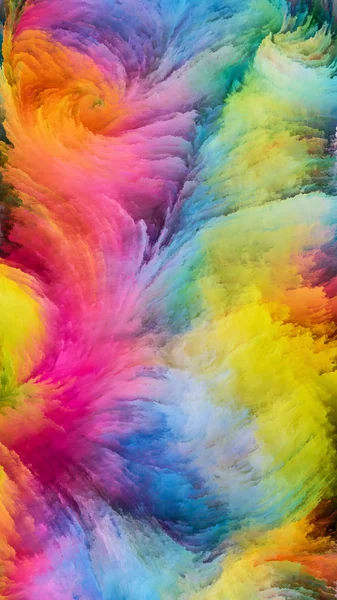 Colorful Paint Visualization — Stock Photo, Image