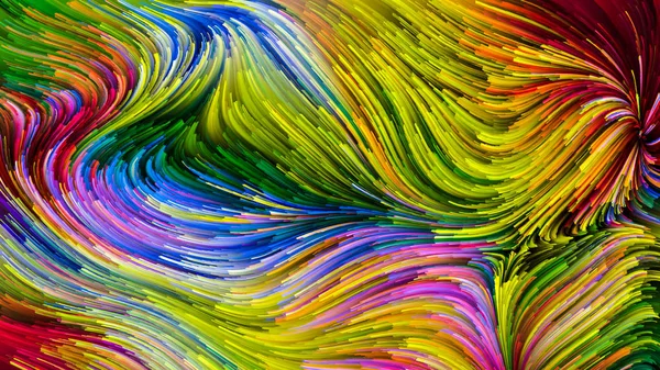 Energía de la pintura colorida — Foto de Stock
