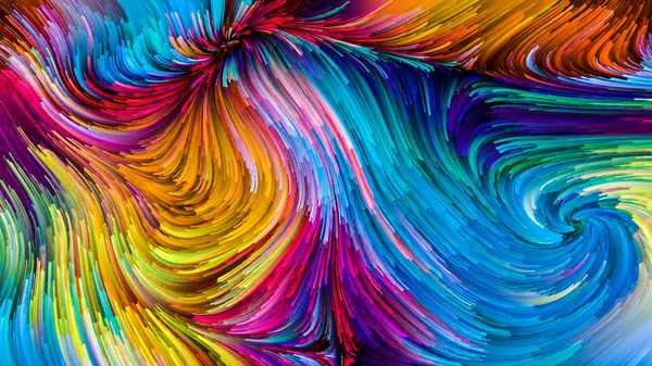 Visualization of Colorful Paint — Stock Photo, Image