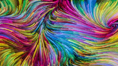 Yanılsamalar renkli boya