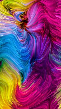 Renkli boya Meditations