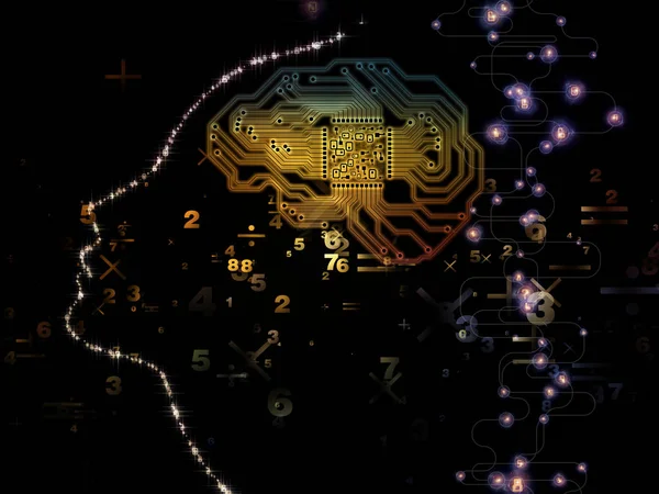 Paradigma de la conciencia de la máquina — Foto de Stock