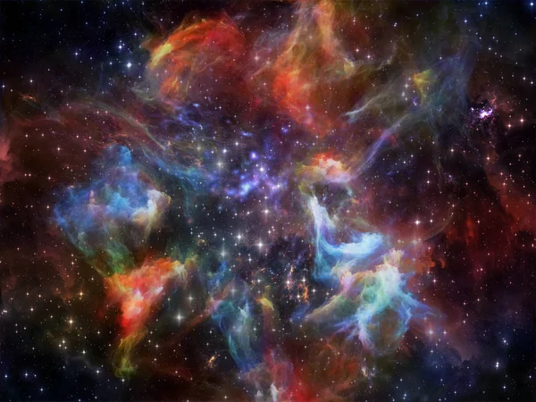 Vida interior da nebulosa — Fotografia de Stock