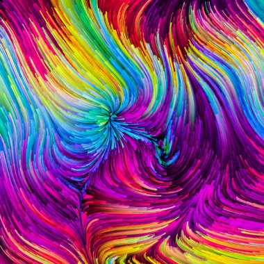 Renkli boya unsurları