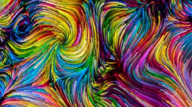 Yaprakları renkli boya