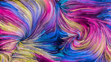 Renkli boya yolları