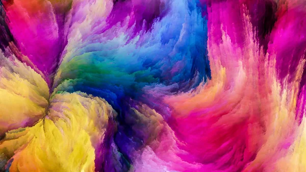 다채로운 페인트 처리 — 스톡 사진