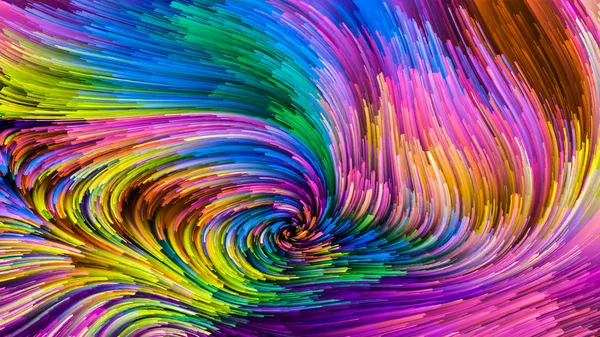 Ilusões coloridas da pintura — Fotografia de Stock