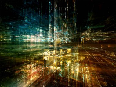 Dijital dünya ışıkları