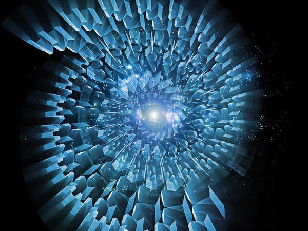 Элементы радиальной фрактальной текстуры
