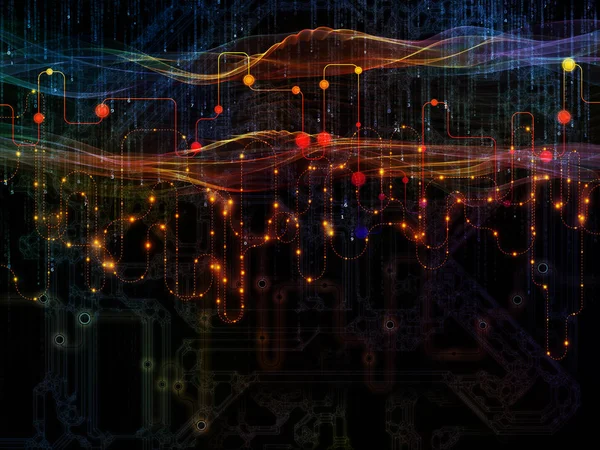 Procesamiento de flujo de datos — Foto de Stock