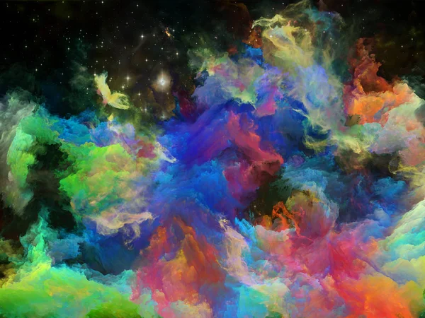 Gioco della nebulosa spaziale — Foto Stock