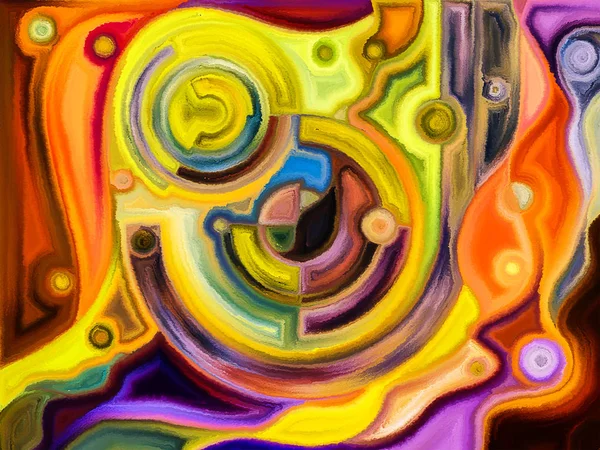 Gebrandschilderd glas abstracte patroon — Stockfoto