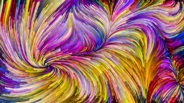 Renkli boya Unfolding