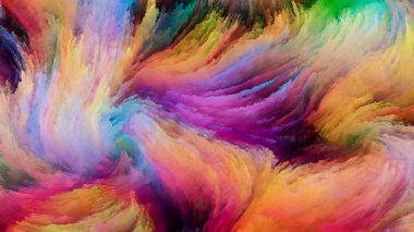 Renkli boya Unfolding