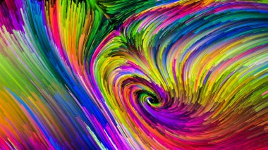 Renkli boya unsurları