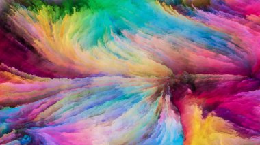 Yaprakları renkli boya