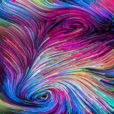 Renkli boya yolları