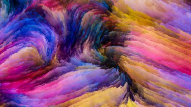 Renkli boya öğeleri