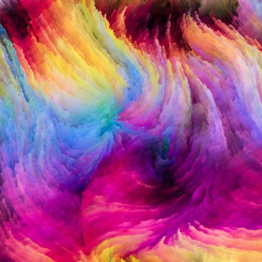 Renkli boya unsurları