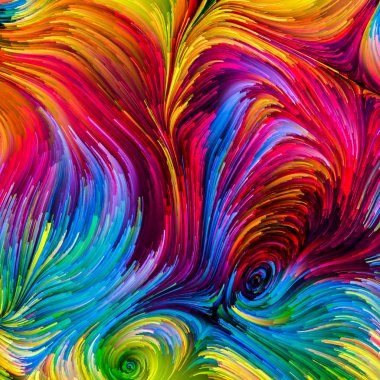 Renkli boya yolları