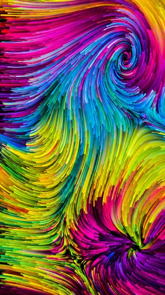 Illusioni di vernice colorata — Foto Stock