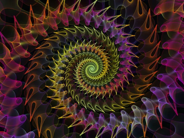 Spiral visualisering — Stockfoto