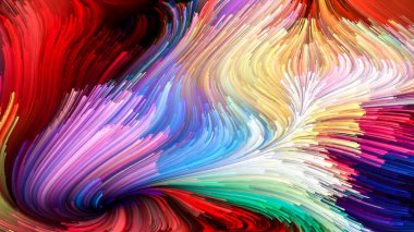 Renkli boya Unfolding