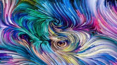 Kavramsal renkli boya