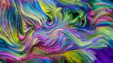 Yaprakları renkli boya