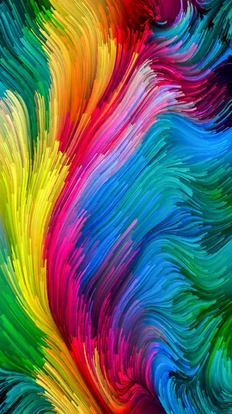 Iluzja kolorowe farby — Zdjęcie stockowe