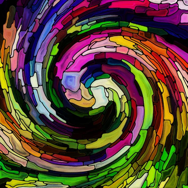 Sfärer av Spiral färg — Stockfoto