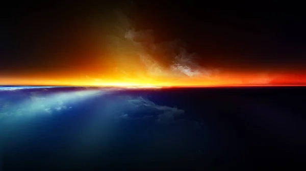 Evolución de la puesta del sol — Foto de Stock