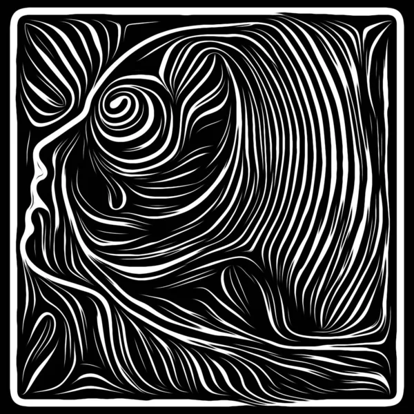 Magic of Woodcut Design — Stock Photo, Image