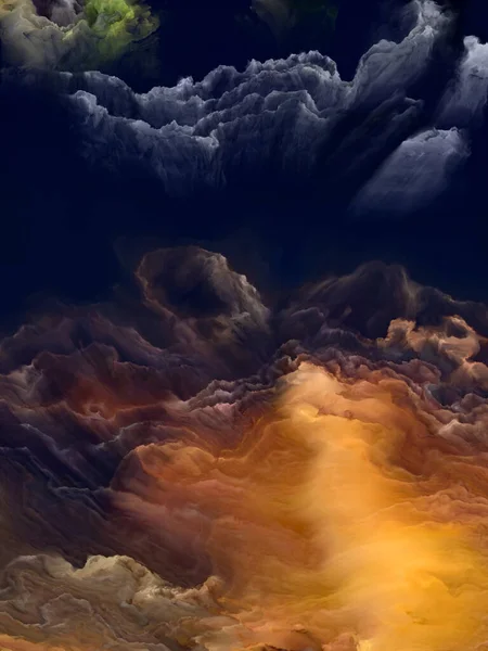 Красочный облачный ландшафт — стоковое фото