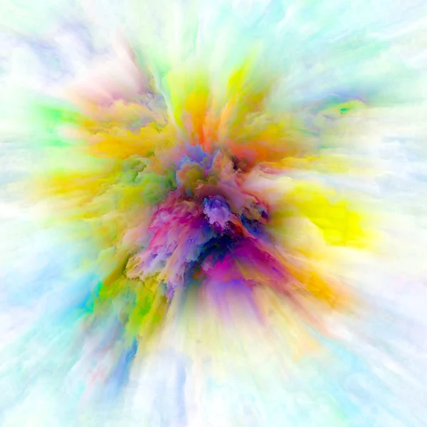 Advance of Color Splash Explosion — Stock Photo, Image