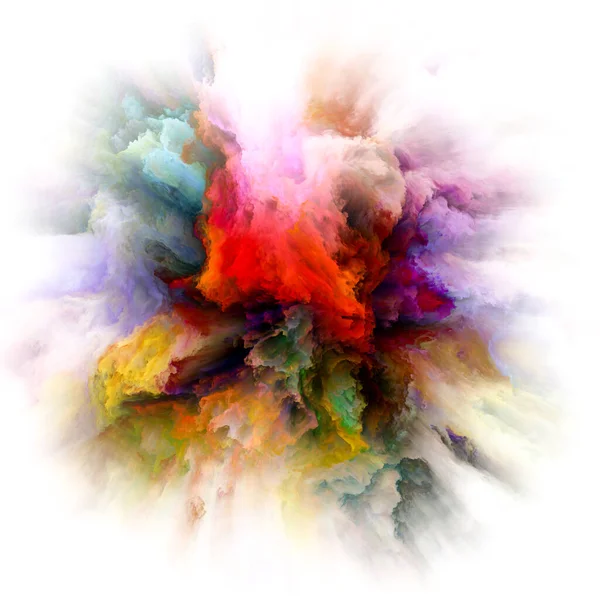 Explosion éclaboussante de couleur vive — Photo